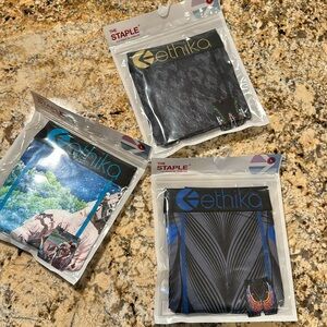NWT ethika Mens Staple Boxers Set of 3 Large